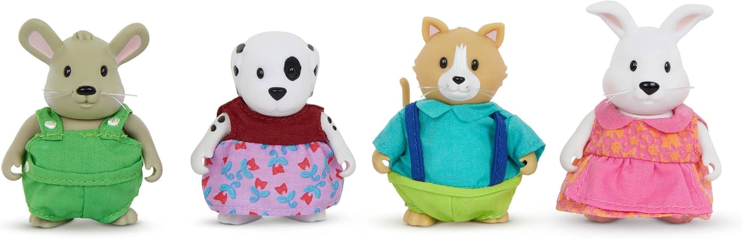 Li’L Woodzeez – Friendz Club Farm Set – Duck, Sheep, Pig, Cow – Set of 4 Collectible Posable Doll Figures – Pretend Play Gift Toy for Kids Age 3+